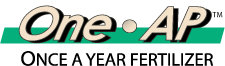 One Ap logo for once a year fertlizer