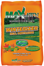 maxlawn winterizer fertilizer bag