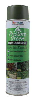 Pristine Green Grass and Shrub Renew can