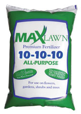 Max Lawn Premium Fertlizer bag